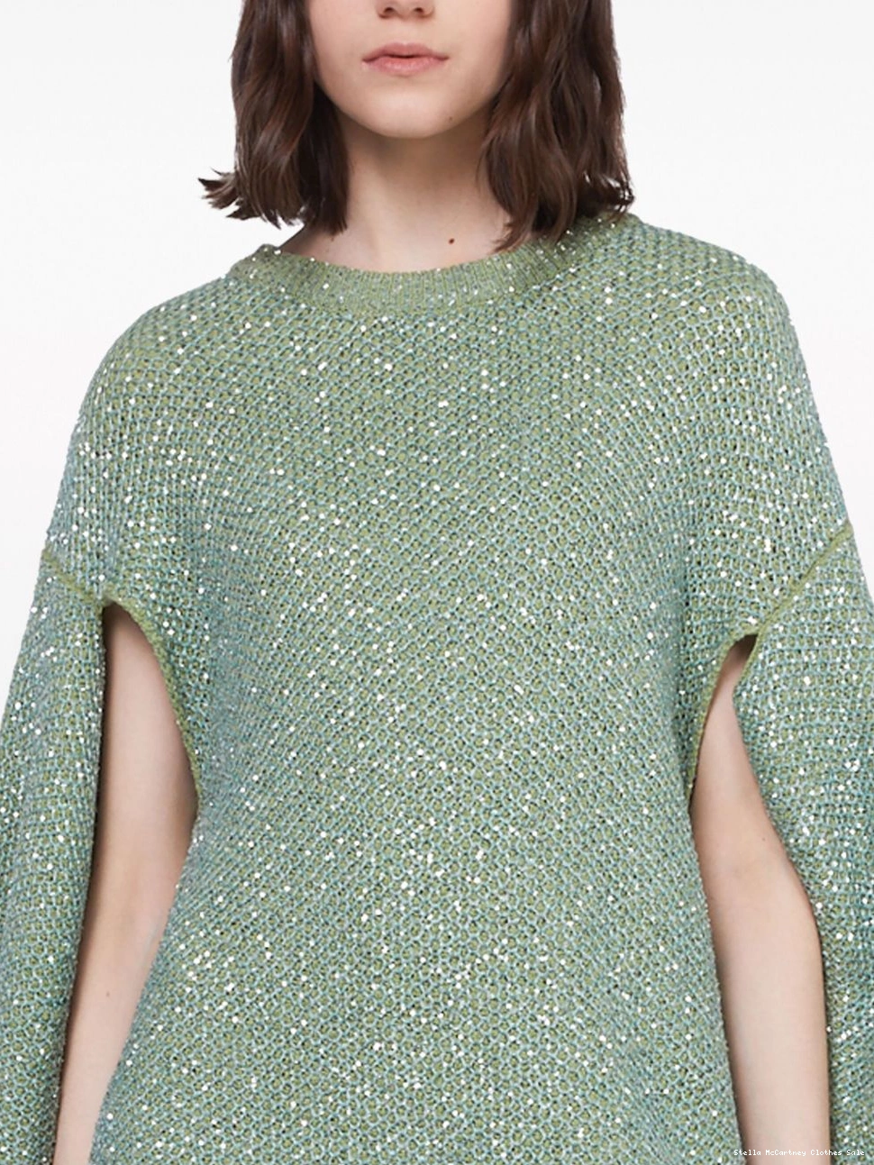 Affordable jumper sequin-embellished McCartney minidress Stella cape Women 0803